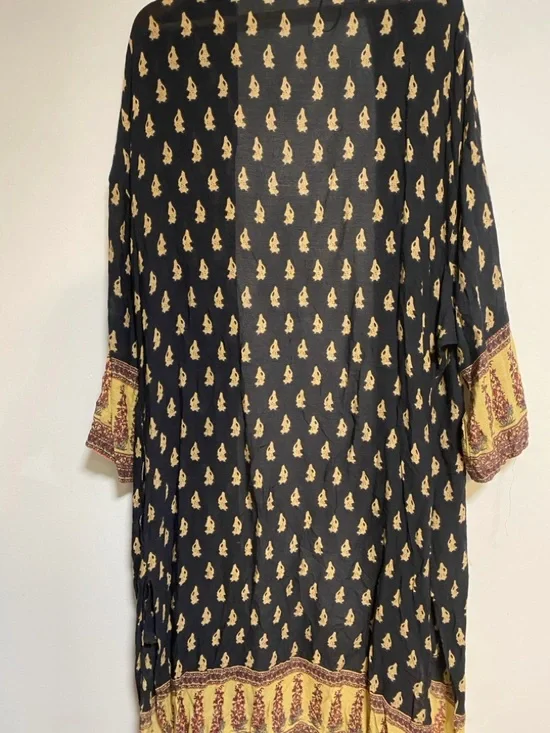 Zara Basic Collection Boho Printed Kimono Cardigan Size M - Picture 7 of 7